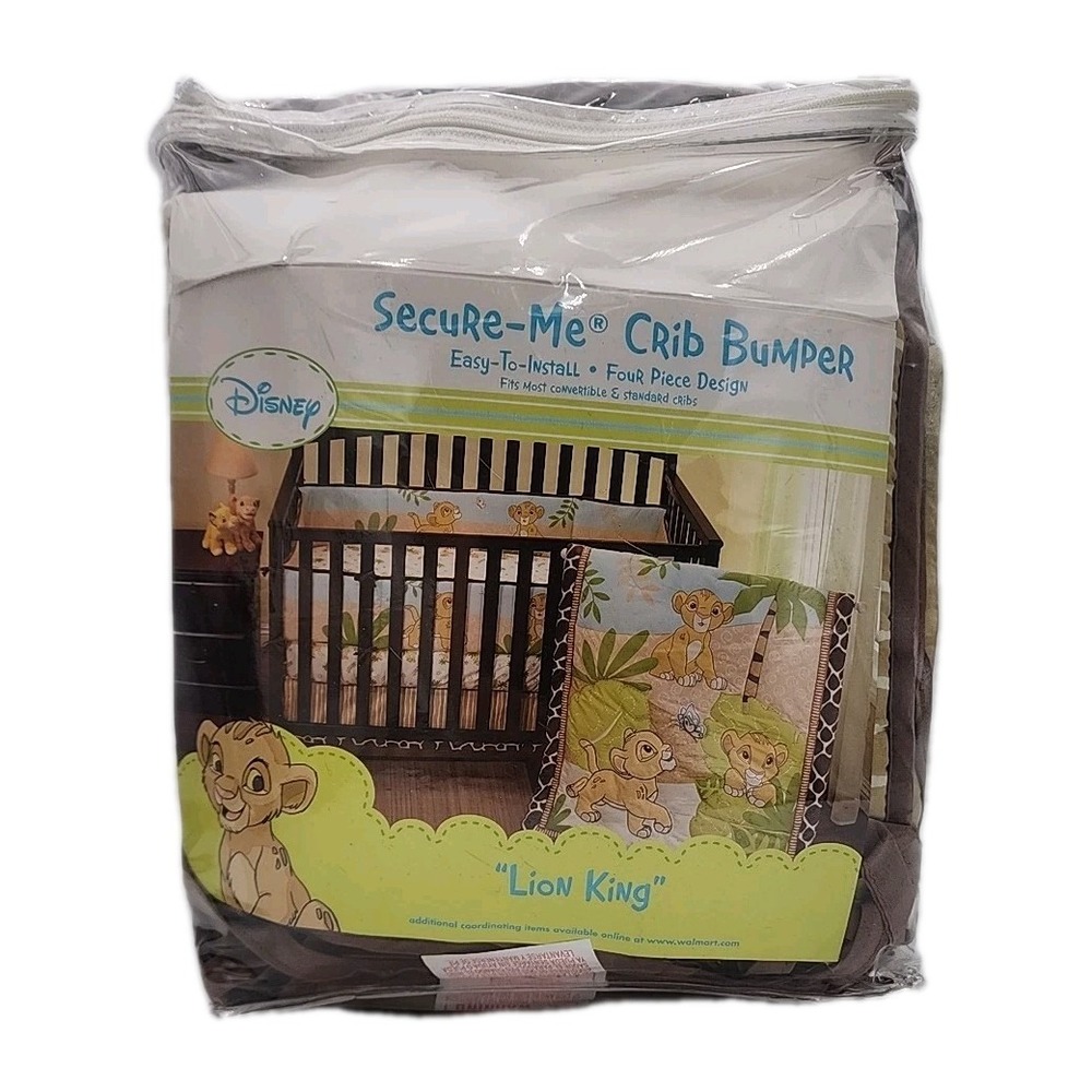 VTG Lion King Secure Me Crib Bedding 4 Piece Design Original Package